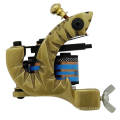 Venta al por mayor Brass 10 Wrap Coil Tattoo Machine Gun T-6